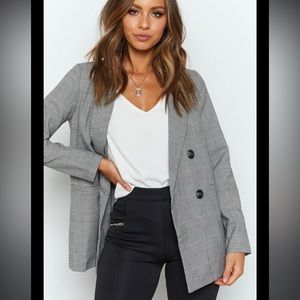 Checkered/Plaid Blazer